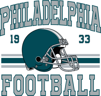 Philadelphia 1933 Football & Helmet DTF (direct-to-film) Transfer