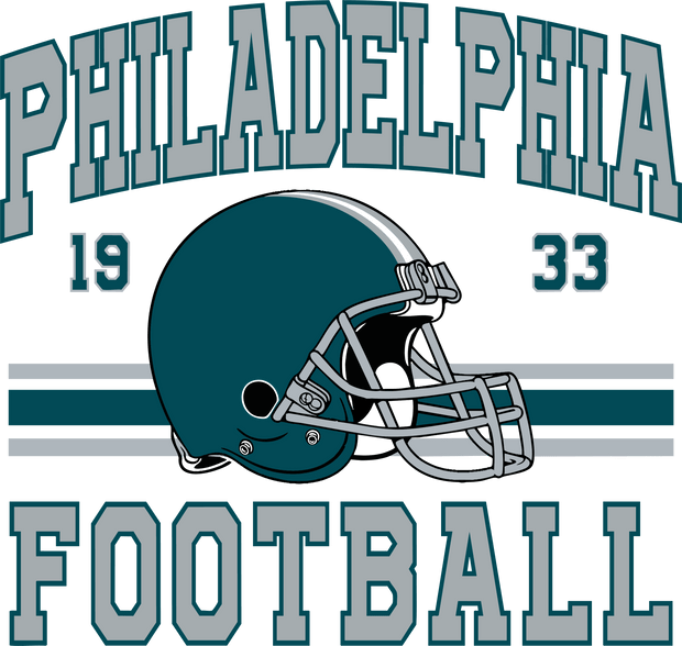Philadelphia 1933 Football & Helmet DTF (direct-to-film) Transfer