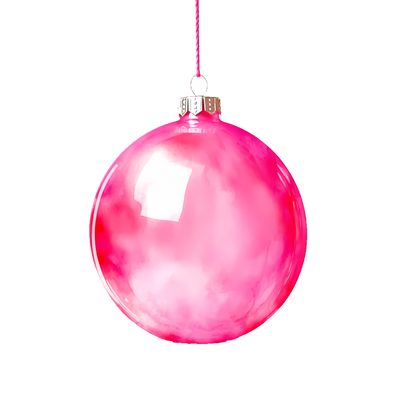 Pink Ball Ornament DTF (direct-to-film) Transfer