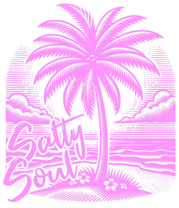 Pink Salty Soul DTF (direct-to-film) Transfer