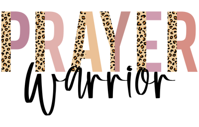 Pray warrior leopard DTF (direct-to-film) Transfer