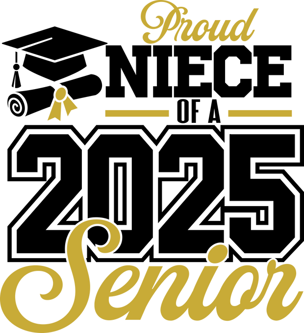Proud Niece Senior 2025 DTF (direct-to-film) Transfer