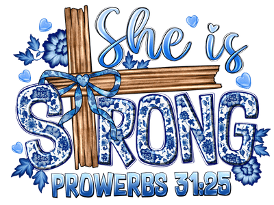 Prowerbs Blue Strong DTF (direct-to-film) Transfer