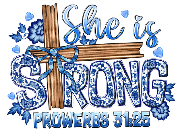 Prowerbs Blue Strong DTF (direct-to-film) Transfer