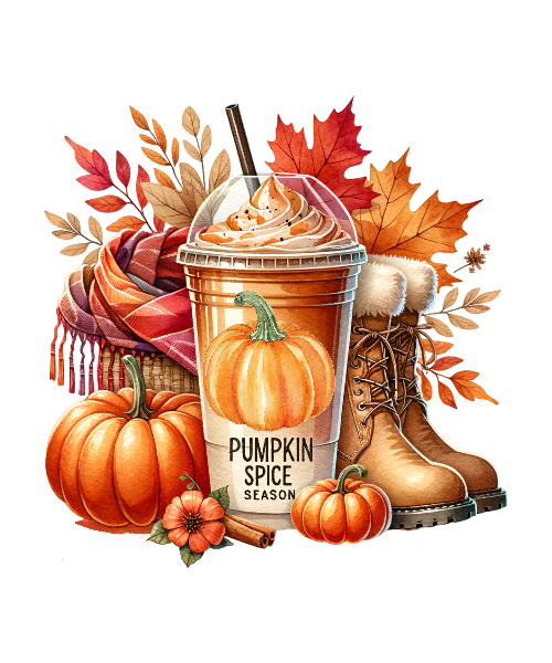 Pumpkin Spice Season Fall Thanksgiving DTF (direct-to-film) Transfer