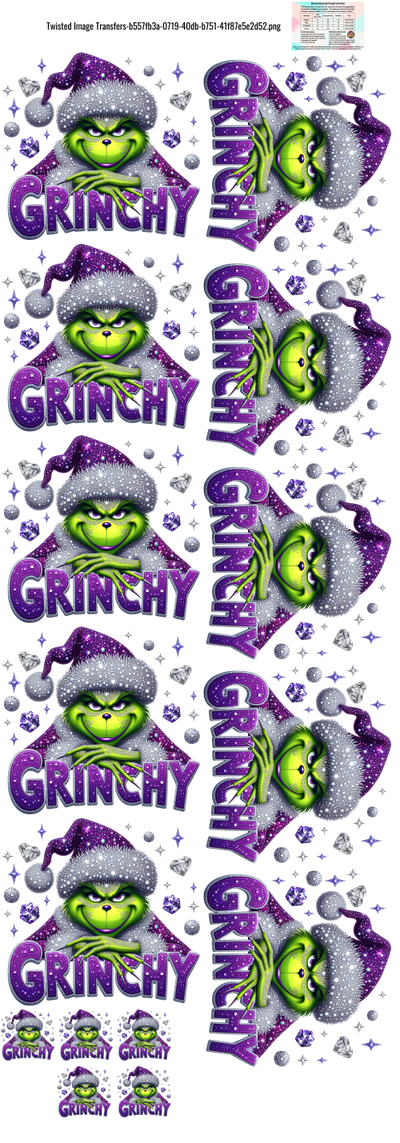 Purple Sparkly G 60" DTF Ready to Ship Gang Sheet