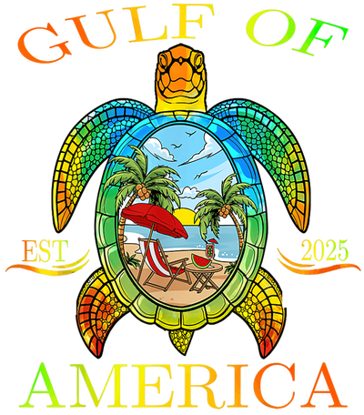 Rainbow Turtle Gulf of America DTF (direct-to-film) Transfer