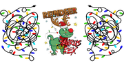 Reindeer Saurus Rex Funny Christmas-animal Christmas-Cartoon Christmas-Christmas Tree-Snowman Christmas 16oz UV DTF Libby Cup Wrap