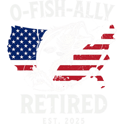 Retired White Fish & USA DTF (direct-to-film) Transfer