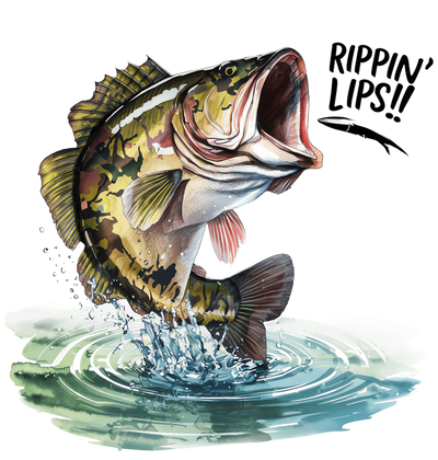 Rippin' Lips Fish DTF (direct-to-film) Transfer