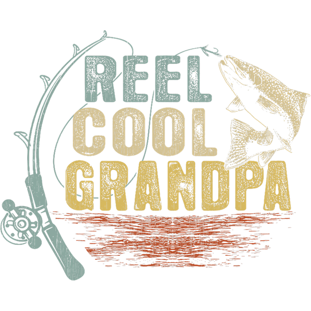 Rod & Reel Cool Grandpa DTF (direct-to-film) Transfer