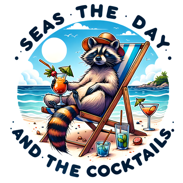 SEAS THE DAY AND THE COCKTAILS 2 DTF (direct-to-film) Transfer