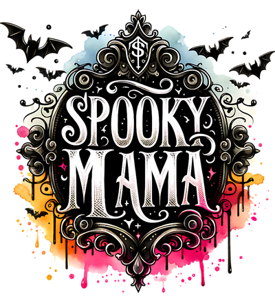 SPOOKY MAMA COLORFUL DTF (direct-to-film) Transfer