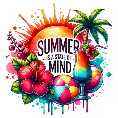 SUMMER IS A STATE OF MIND DTF (direct-to-film) Transfer