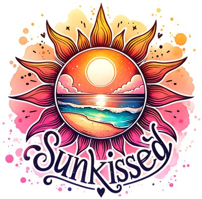 SUNKISSED SUN DTF (direct-to-film) Transfer