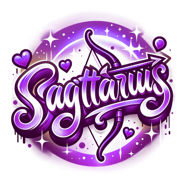 Sagittarius 1 Purple Zodiac DTF (direct-to-film) Transfer