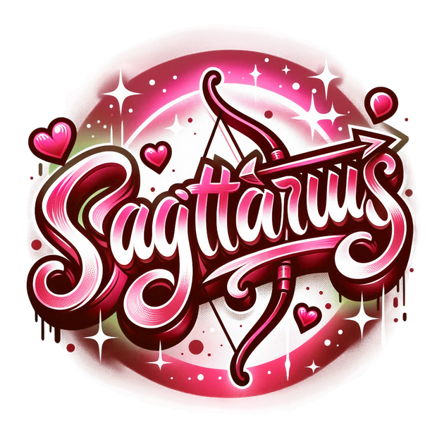 Sagittarius 1 Red Zodiac DTF (direct-to-film) Transfer