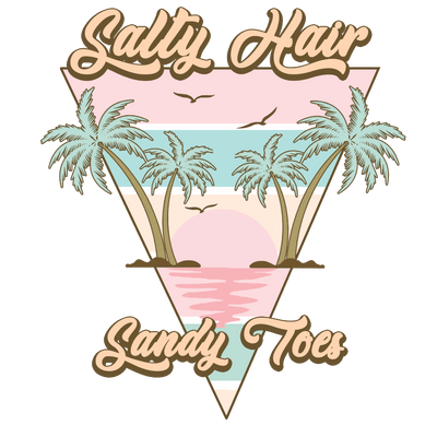 Salty Hair Sandy Toes DTF (direct-to-film) Transfer