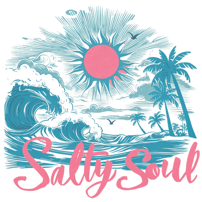 Salty Soul Beach & Waves DTF (direct-to-film) Transfer