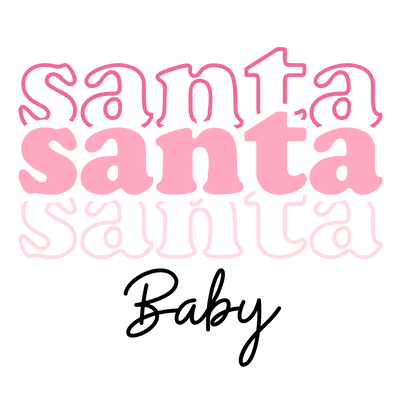 Santa Baby(1) DTF (direct-to-film) Transfer