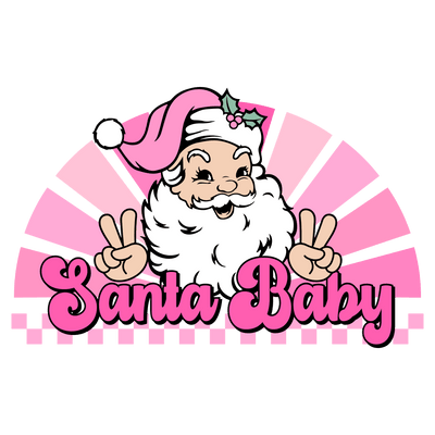 Santa Baby(2) DTF (direct-to-film) Transfer