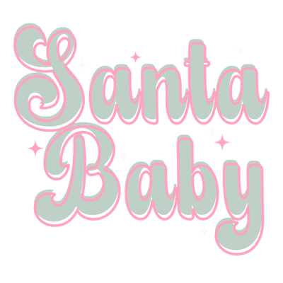 Santa Baby DTF (direct-to-film) Transfer