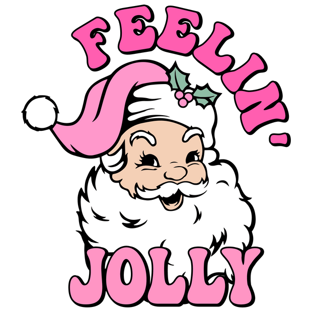 Santa Feelin DTF (direct-to-film) Transfer