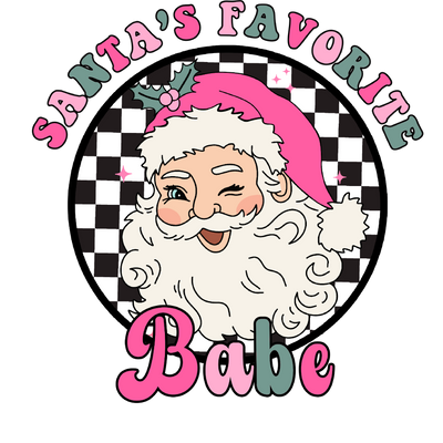 Santa's Babe DTF (direct-to-film) Transfer