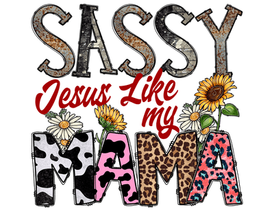 Sassy Mama Sunflowers DTF (direct-to-film) Transfer