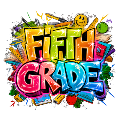 School Bundle Fifth Grade DTF (direct-to-film) Transfer