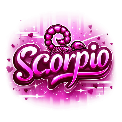 Scorpio 1 Pink Zodiac DTF (direct-to-film) Transfer