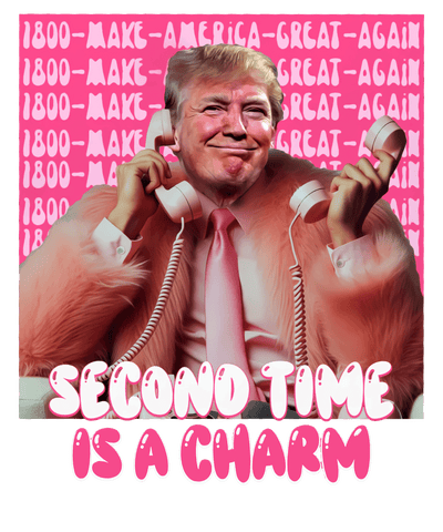 Second Time is a Charm Trump DTF (direct-to-film) Transfer