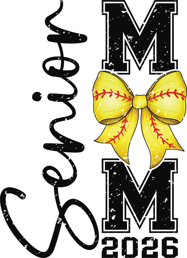 Senior Softball Mom 2026 DTF (direct-to-film) Transfer