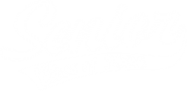 Senior class of 2026 Retro in White DTF (direct-to-film) Transfer