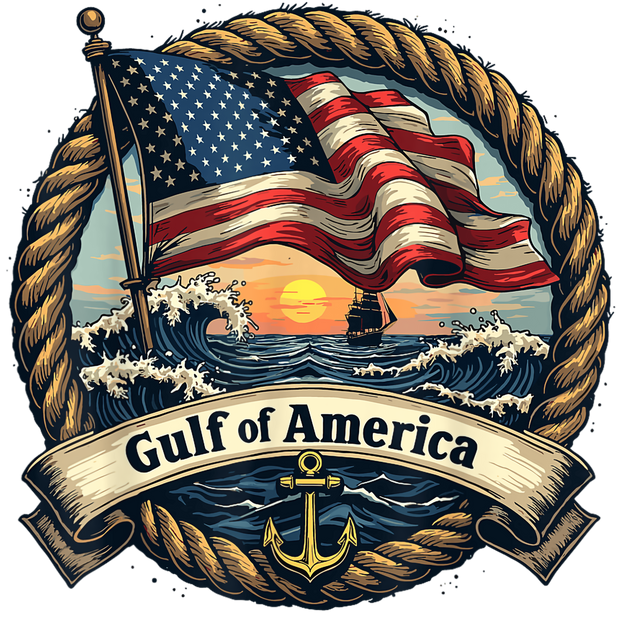 Ship Rope Gulf of America DTF (direct-to-film) Transfer