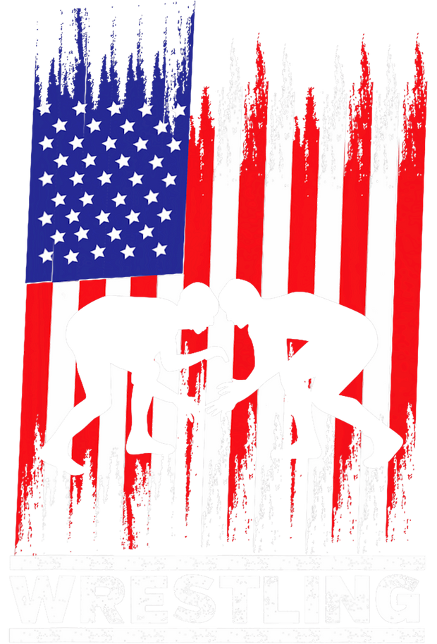 Shredded Flag Wrestling DTF (direct-to-film) Transfer