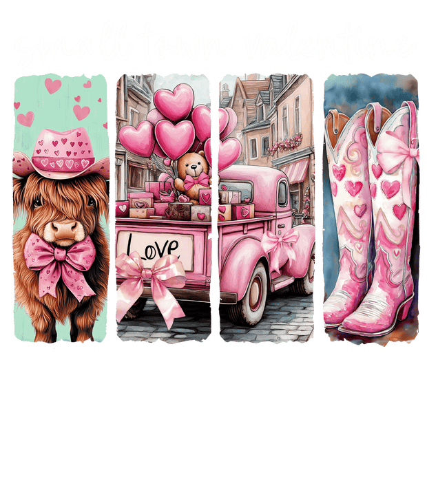 Smalltown Images Valentine of Pink DTF (direct-to-film) Transfer