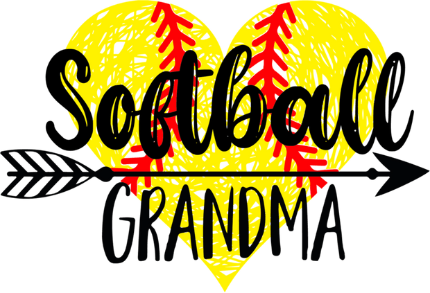 Softball Grandma DTF Direct to Film Transfer - Twisted Image Transfers