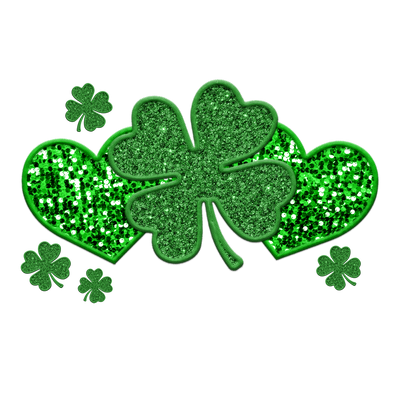 St. Patricks Day Faux Sequin St. Patty's Day Irish Shamrock  DTF (direct to film) Transfer