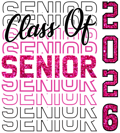 Stacked Senior Class of 2026 DTF (direct-to-film) Transfer