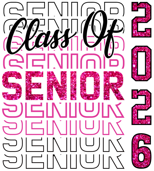 Stacked Senior Class of 2026 DTF (direct-to-film) Transfer