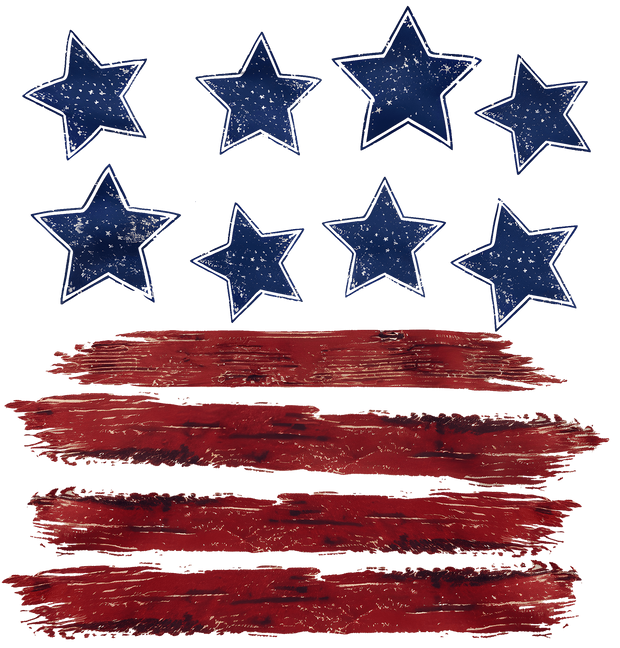 Stars and Stripes DTF (direct-to-film) Transfer