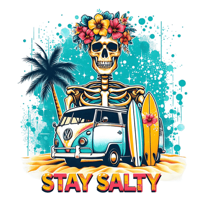 Stay Salty Surfer Van DTF (direct-to-film) Transfer