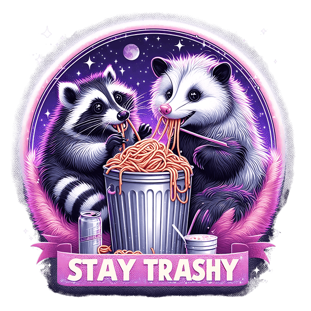 Stay Trashy Eating Sketti DTF (direct-to-film) Transfer