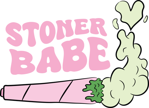 Stoner Girl 420 38 DTF (direct to film) Transfer