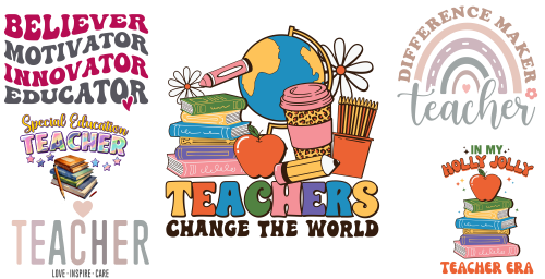 Teachers Change the World 16oz UV DTF Libby Wrap