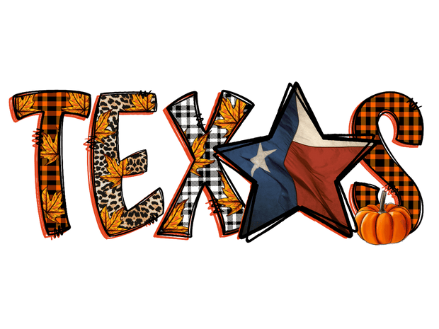 Texas Fall DTF (direct-to-film) Transfer