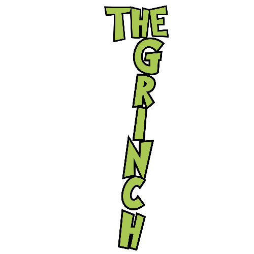 The Grinch In Font Christmas  DTF (direct-to-film) Transfer