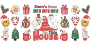 ‎There's Some Hoes in This House - Retro Chirstmas 16oz UV DTF Libby Cup Wrap