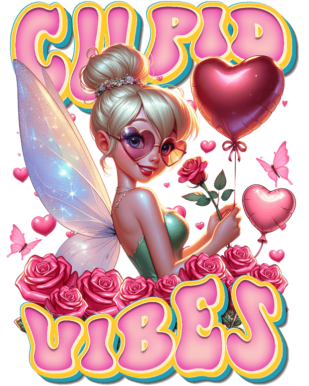 Tinker Bell Cupid Vibes DTF (direct-to-film) Transfer